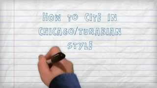 Citing  How to Cite in ChicagoTurabian Style A Three Minute Tutorial [upl. by Mccowyn]