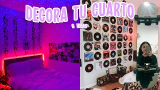 TRANSFORMA TU HABITACION 6 IDEAS PARA DECORAR TU CUARTO AESTHETIC PARTE 2  Tutoriales Belen [upl. by Naahsar]