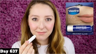 VASELINE LIP THERAPY ORIGINAL WITH PETROLEUM JELLY LIP BALM REVIEW [upl. by Sirtimed]