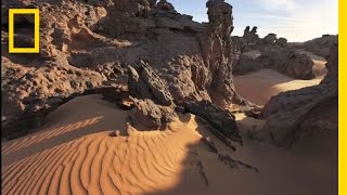 Unseen Sahara Libya From the Sky  National Geographic [upl. by Ahsas]