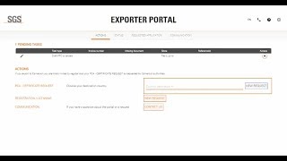 SGS Exporter Portal [upl. by Yziar486]