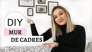 DIY  MUR DE CADRES SANS PERCER AVEC DESENIO [upl. by Jaehne]