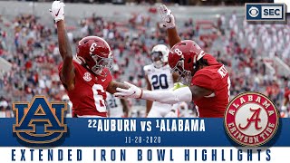 22 Auburn Tigers vs 1 Alabama Crimson Tide Extended Highlights  CBS Sports HQ [upl. by Adnoluy368]