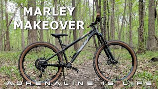 Refreshing My Trail Hardtail MTB  My 269lb Custom Ragley Marley  Custom Hardtail Build [upl. by Nyrual]