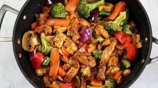 Perfect Chicken Stir Fry  Chicken Vegetable Stir Fry [upl. by Kwan]