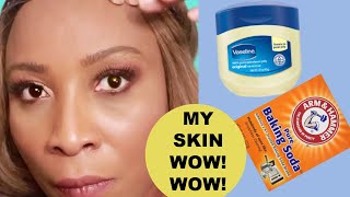 BAKING SODA AND VASELINE CAN TRANSFORM YOUR SKIN FROM DULL TO SPOTLESS GLOWING SKIN USE IT LIKE THIS [upl. by Aeslahc43]