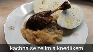 Pečená kachna se zelím a knedlíkem  recept [upl. by Ebner]