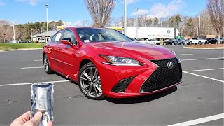 2021 Lexus ES 350 F Sport Start Up Test Drive Walkaround and Review [upl. by Summer12]