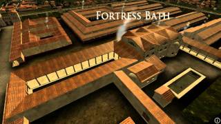 Animation of ancient Roman Fort in Caerleon Wales [upl. by Yejus]