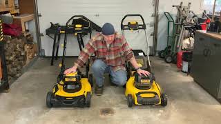 DeWalt Lawn Mower Comparison DCMWP233U2 vs DCMW220 [upl. by Butch]