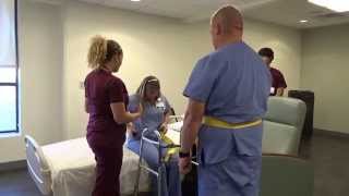 Physical Therapy Transfer Training  How To Transfer From Wheelchair To Bed [upl. by Viddah]