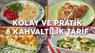 Kolay ve Pratik 8 Kahvaltılık Tarif Seç Beğen  Yemek Tarifleri [upl. by Tnairb]