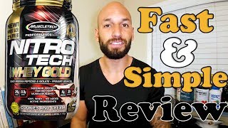 Muscletech Nitrotech 100 Whey Gold Protein Review [upl. by Raphael]