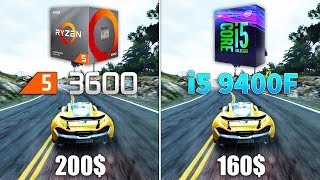 Ryzen 5 3600 vs i5 9400F Test in 9 Games [upl. by Yerocaj]