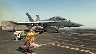 Aircraft Carrier Takeoffs amp Landings [upl. by Maryrose]