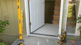 Jeld Wen Front Door Installation  Really crappy products and craftsmanship PART 1 [upl. by Ariel]