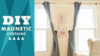 DIY Magnetic Curtain Holdbacks  HGTV Handmade [upl. by Ikey106]