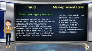 What is Difference Between Fraud amp Misrepresentation [upl. by Zacharia]