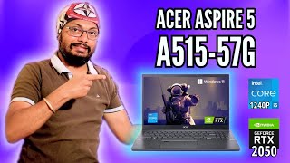 Acer Aspire 5 A51557G  Intel Core i5 12th Gen Gaming Laptop  Detailed Review [upl. by Uol]