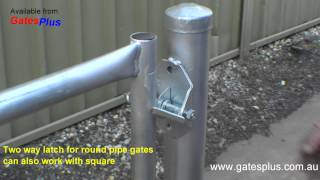 Gate Latch 2 way for round pipe and square [upl. by Dearborn]