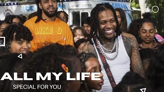 Steve AcE  All My Life Lil Durk ft J Cole Included Version Lyrics [upl. by Vilma655]