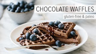 CHOCOLATE WAFFLES  glutenfree amp paleo [upl. by Ori]