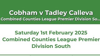 The Highlights Cobham FC v Tadley Calleva Combined Counties league premier division south 1225 [upl. by Humph658]