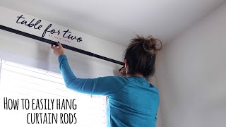 How To Easily Hang Curtain Rods [upl. by Ailad]