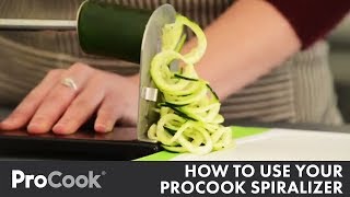 How to Use Your ProCook Spiralizer  Easy How To [upl. by Ajdan]