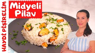 Midyeli Pilav Tarifi  İç Midyeli Pilav Nasıl Yapılır  Olga Genç [upl. by Sadoc]