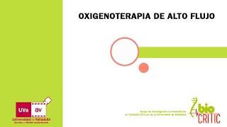 OXIGENOTERAPIA DE ALTO FLUJO [upl. by Ahtekahs]