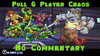 TMNT Shredders Revenge  Full 6 Player  No Commentary  Story Mode Walkthrough [upl. by Analah12]