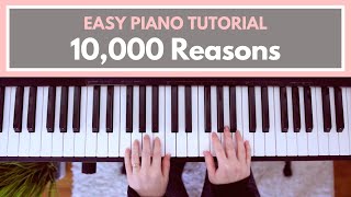 10000 Reasons  Matt Redman Piano Tutorial [upl. by Asirac]