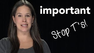 How to Pronounce IMPORTANT  American English [upl. by Leahci]