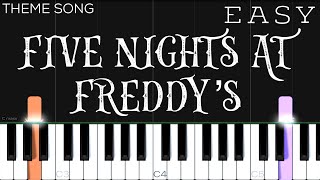 Five Nights at Freddy’s Song  EASY Piano Tutorial [upl. by Marve918]