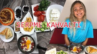 5 KİŞİLİK TÜRK USULÜ SERPME KAHVALTI SOFRASI KURDUMKahvaltının Mutlulukla Bir İlgisi Olmalı🍳 [upl. by Allerus]