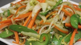 How to Make Stir Fry Vegetables Yasai Itame [upl. by Ahsuat]