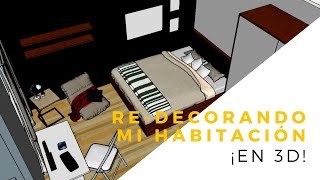 Redecorando mi habitación en 3D  DecoPB [upl. by Nehtiek]