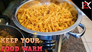 How to Use A Round Chafing Dish Set amp Fuel  45 Litres Round Food Warmer  Keep Your Guests Happy [upl. by Libys184]