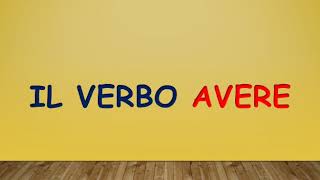 Il verbo avere [upl. by Arayc]