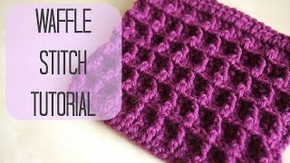 CROCHET How to crochet the Waffle stitch  Bella Coco [upl. by Camilla]