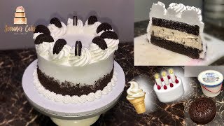 HOW TO MAKE AN ICE CREAM CAKE [upl. by Yann421]