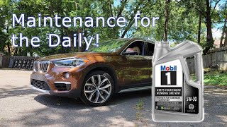 BMW X1 F48 Oil Change  Daily Intro [upl. by Adolphe]