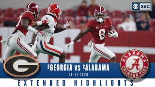 3 Georgia Bulldogs vs 2 Alabama Crimson Tide Extended Highlights  CBS Sports HQ [upl. by Ahsercal]