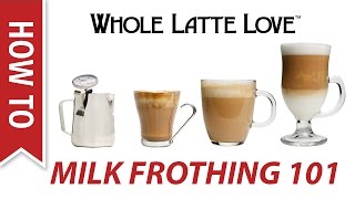 Milk Frothing for Beginners [upl. by Ytinav541]