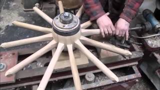 wooden wheel making wheelwrights [upl. by Nnylakcaj]