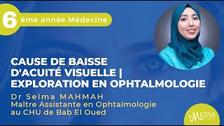 CAUSES DE CÉCITÉ amp LES EXPLORATIONS EN OPHTALMOLOGIE [upl. by Adeehsar]