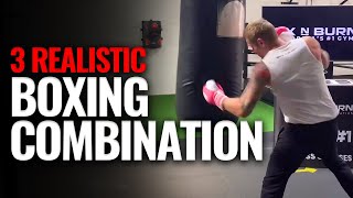 3 Realistic Boxing Combinations you Should Practice [upl. by Enois149]