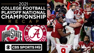 3 Ohio State vs 1 Alabama 2021 College Playoff National Championship Recap  CBS Sports HQ [upl. by Fisch]