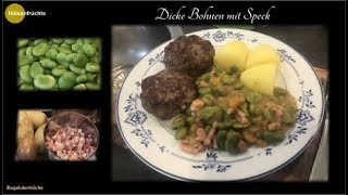 Dicke Bohnen mit Möhren und Speck [upl. by Aicilic]